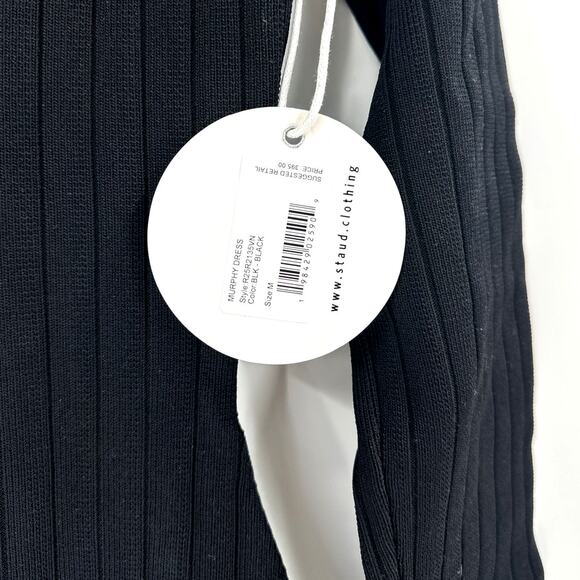 STAUD Ribbed Knit Murphy Dress Size M - Picture 12 of 13